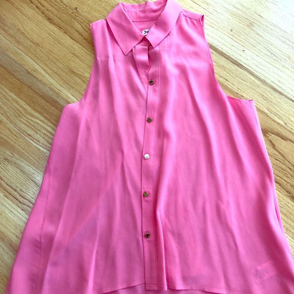 Collard Pink Silk Tank